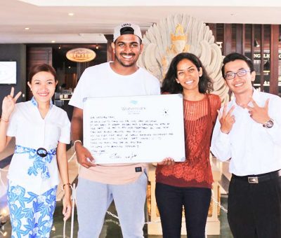 watermark hotel with guests