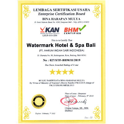 Certificate Star Hotel